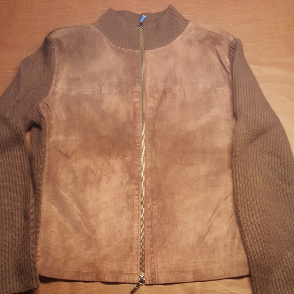 Leather/Suede/Wool Valerie Separates Small Sweater